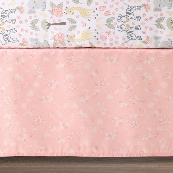 New Baby Girl Peanutshell Wildest Dreams Crib Bedding Set- 3 piece - NWT - Picture 4 of 5